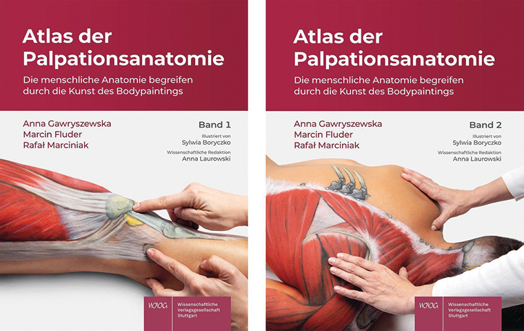 Cover Atlas der Palpationsanatomie, Band 1 und 2